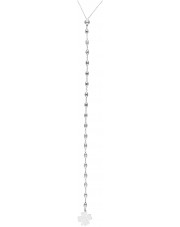 Srebrny naszyjnik z zawieszką w kształcie koniczyny 