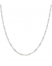 Srebrny łańcuszek singapur 55 cm 925