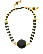 Bransoletka z koralikami Miyuki, Toho, noc kairu - regulowana, ręcznie wykonana