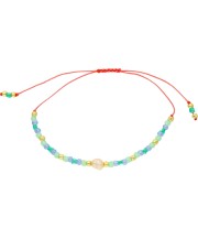 Bransoletka z koralikami Toho - błękitna harmonia